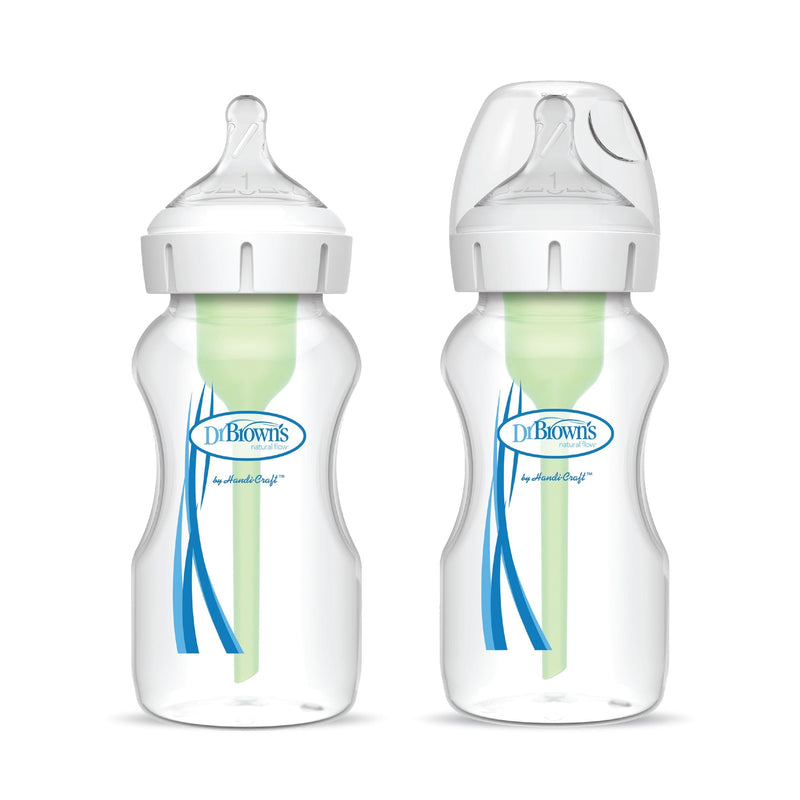 Dr. B's + Wide Neck Bottles, 9-oz, 2-pk W3