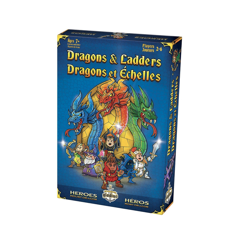 Dragons & Ladders Family Board Game, Bilingual, Ages 7+ L4
