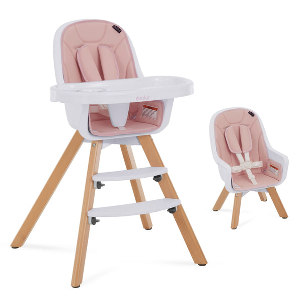 Dream on Me Zoodle Convertible High Chair, Pink T9