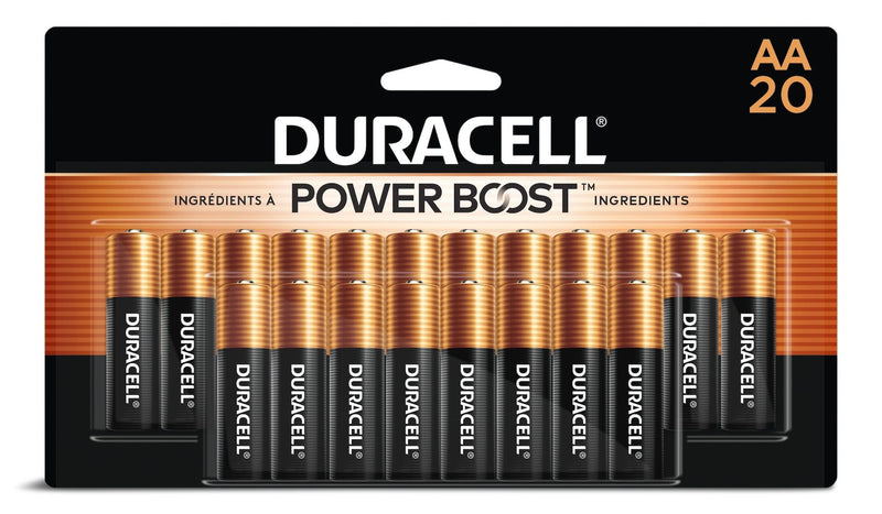 Duracell Coppertop AA Batteries, Alkaline, 20-pk Z6