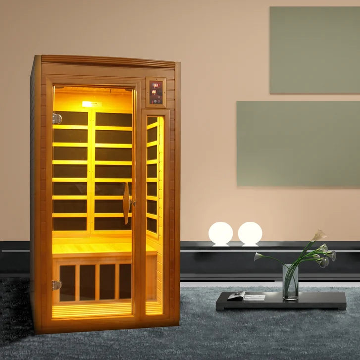 Dynamic Saunas Barcelona 1- to 2-person Infrared Carbon Sauna A4