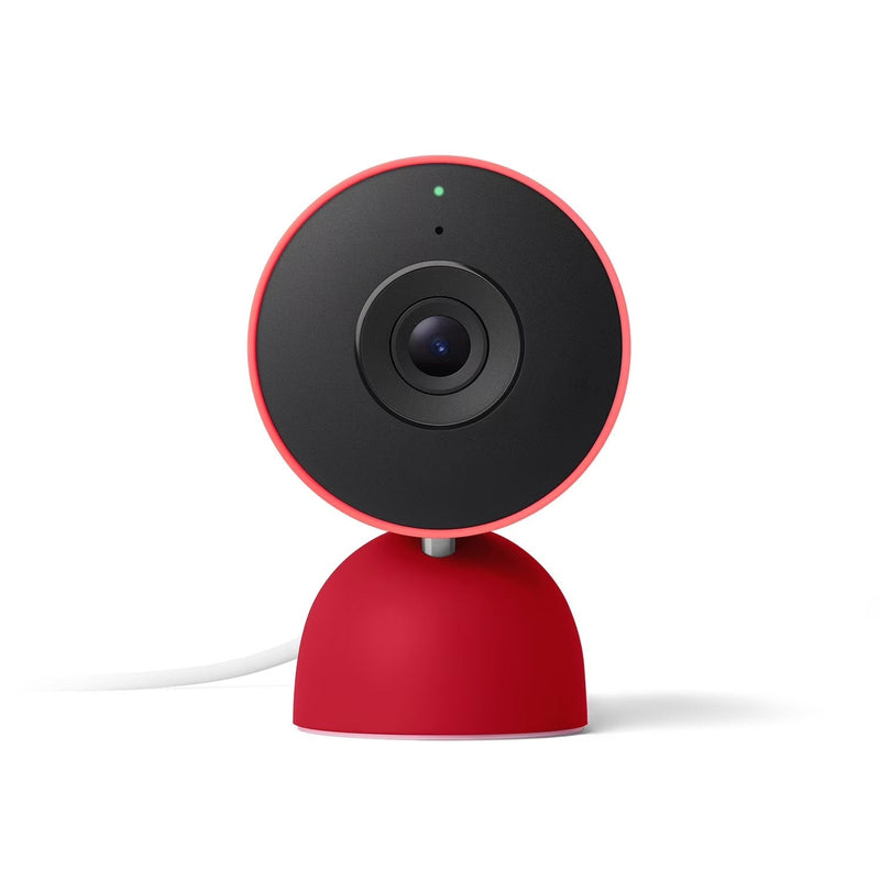 Google Nest Cam Indoor (Wired, 3rd Gen) - Indoor Security Camera with 2K Video - Works with Google Home - With Gemini - Berry M6