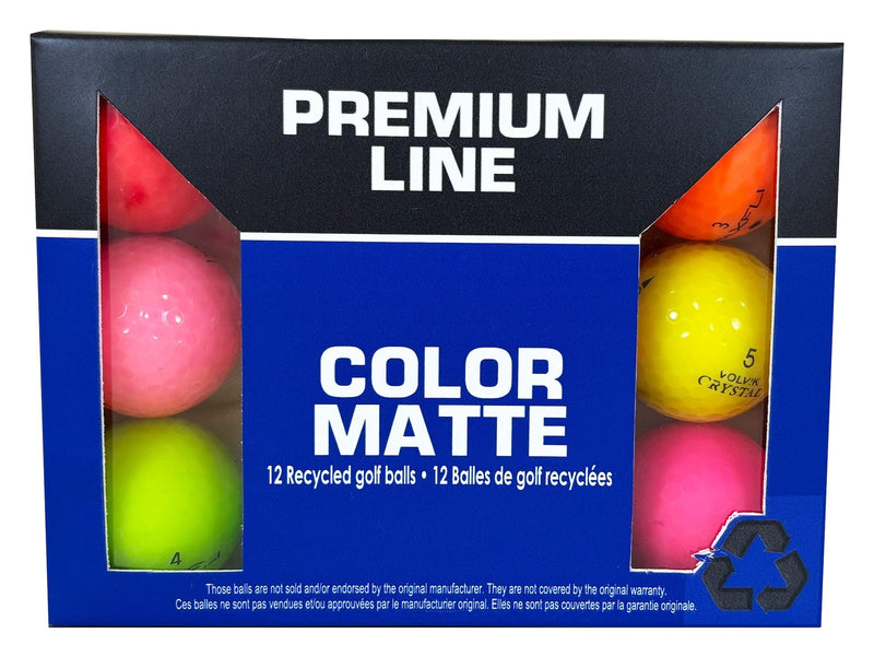 Eagle Recycled Golf Balls, Mixed/Matte Colours, 12-pk O2