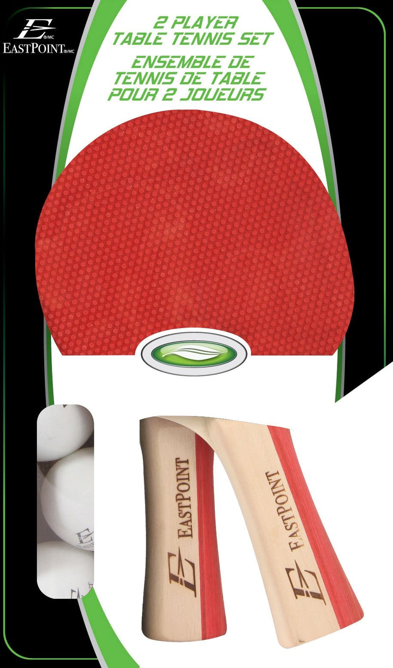 EastPoint 2-Player Table Tennis/Ping Pong Set with Paddles/Rackets & Balls, 5-pc V9