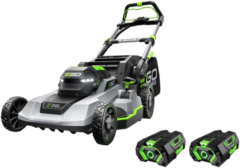 EGO Power 21-Inch 56V Self-Propelled Cordless Lawn Mower with 2x 4.0Ah Batteries & Rapid Charger, Black O3