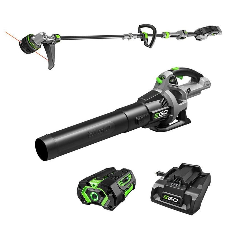 EGO POWER+ 56V 15-in String Trimmer & 530 CFM Leaf Blower Combo Kit, Includes (1) 2.5Ah Battery and (1) 210W Standard Charger, ST1502LB W1