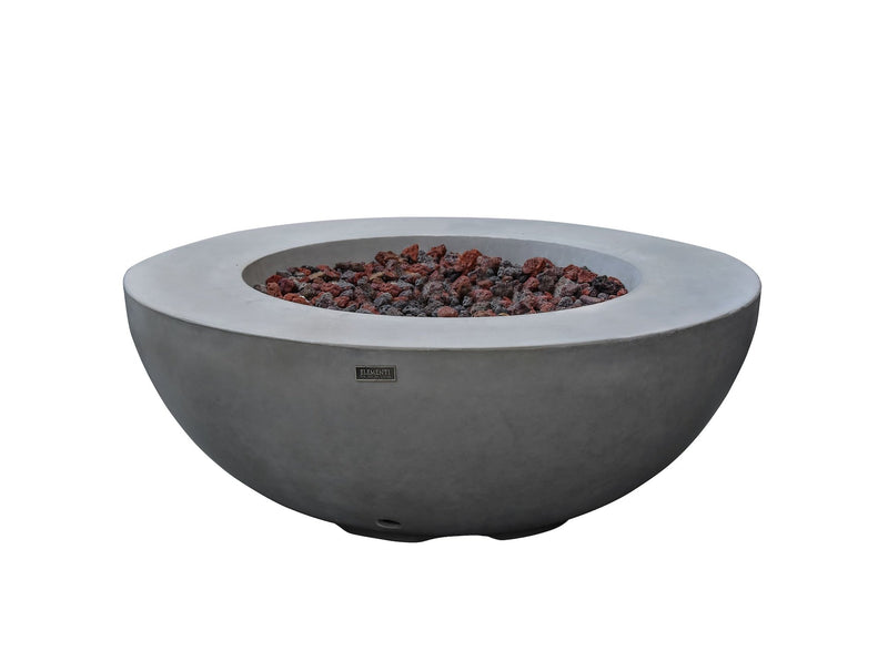Elementi Lunar Bowl Fire Pit, Natural Gas, Light Grey, 45,000 BTU C2