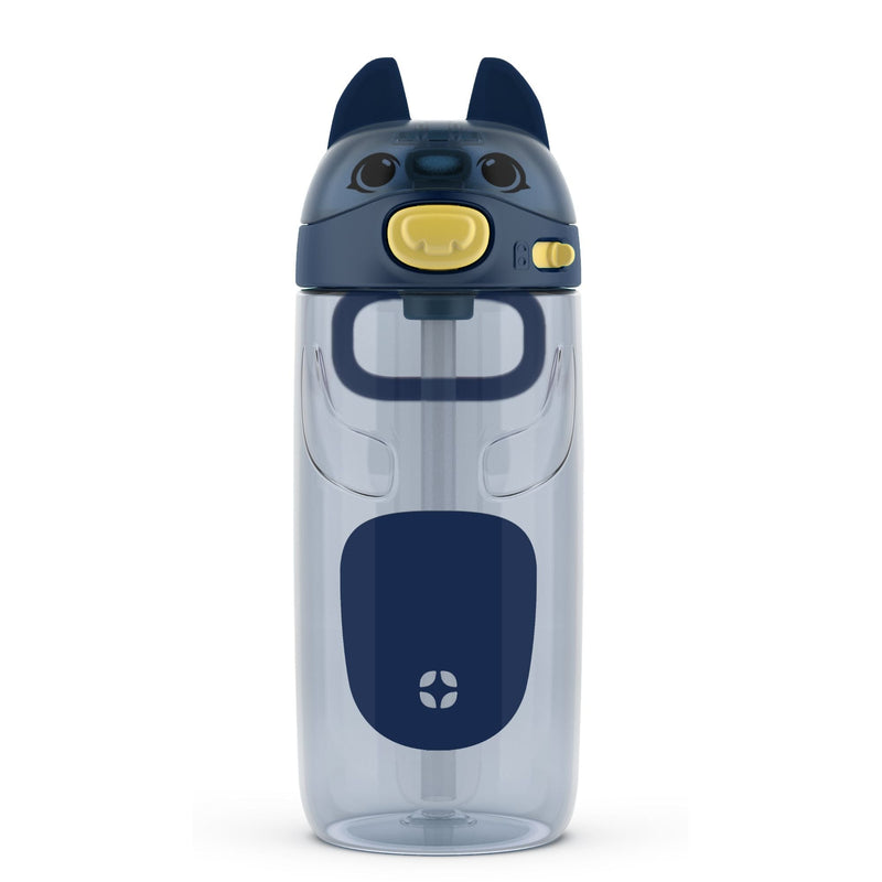 ello Ellies Kids' Reusable Tritan Plastic Water Bottle, 16-oz, Assorted Colours, with Removable Straw X7