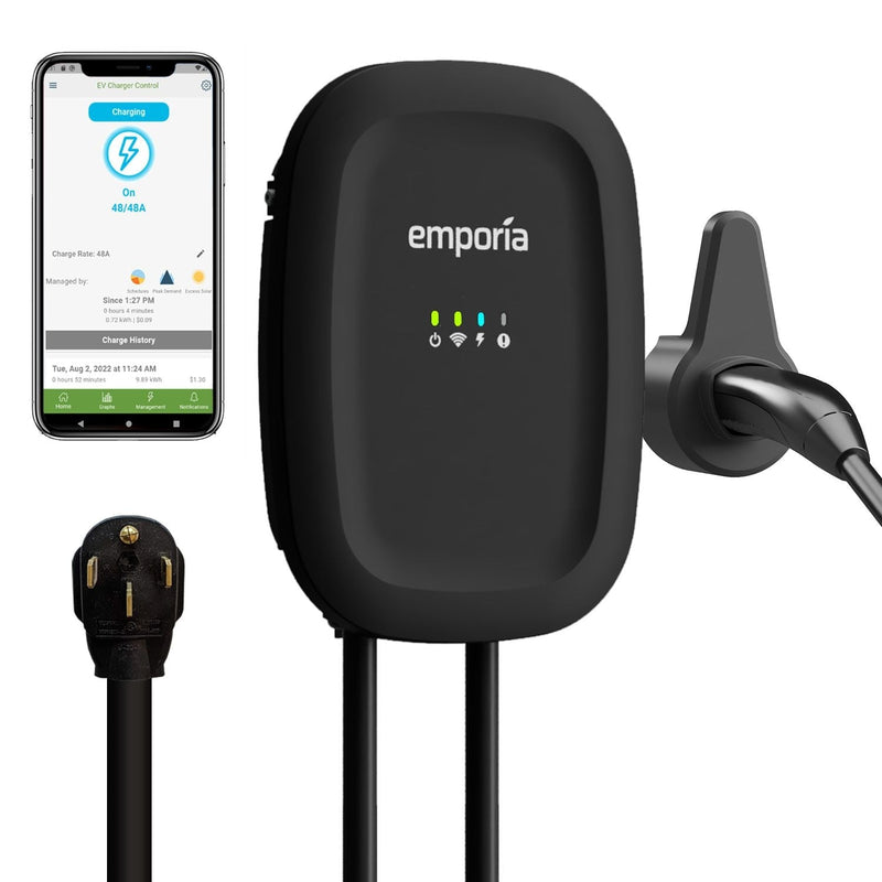 Emporia 40A Wi-Fi Level 2 NEMA 14-50 NACS EV Charger C3