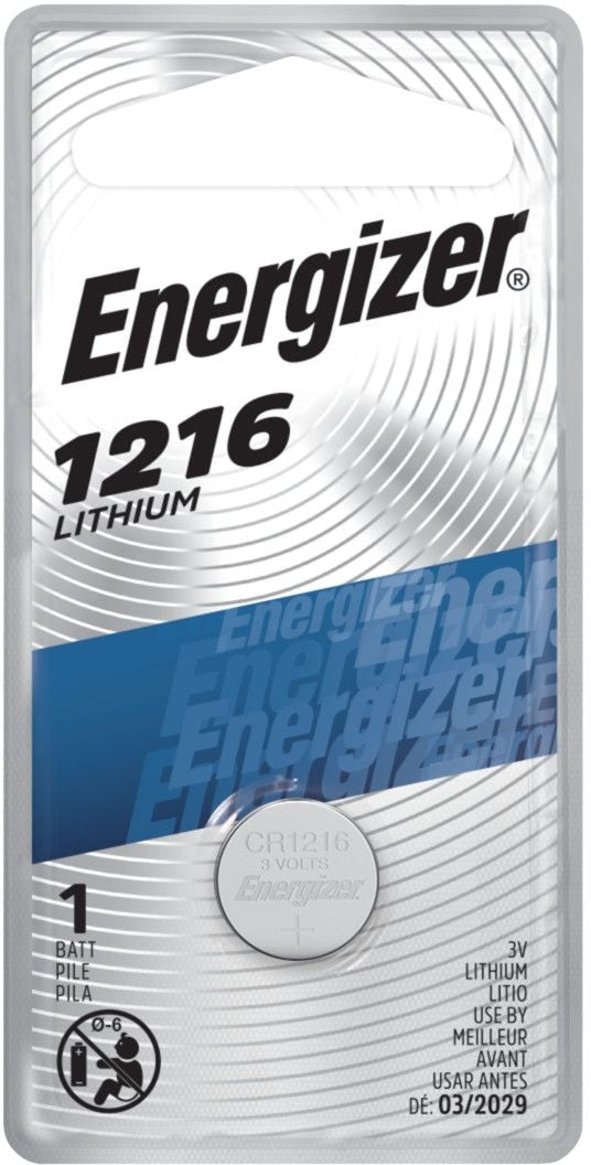 Energizer 1-pk CR1216 3V / 3 Volt Lithium Coin Cell Battery N1