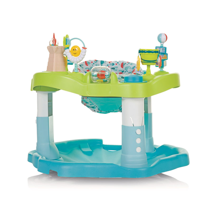 Evenflo ExerSaucer Mega Seaside Splash Activity Center, Blue T7