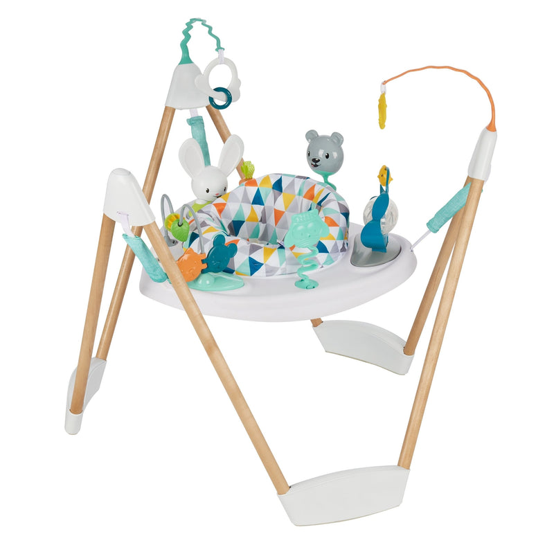Evenflo ExerSaucer Woodland Wonder Activity Jumper, White L9