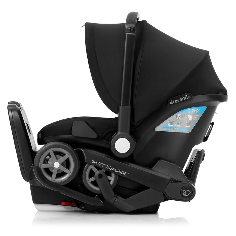 Evenflo Shyft DualRide Infant Car Seat and Stroller, Black A0
