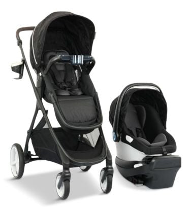 Evenflo Shyft Intuiti Travel System with Revolve LiteMax NXT & Sensory Soothe Infant Car Seat I4