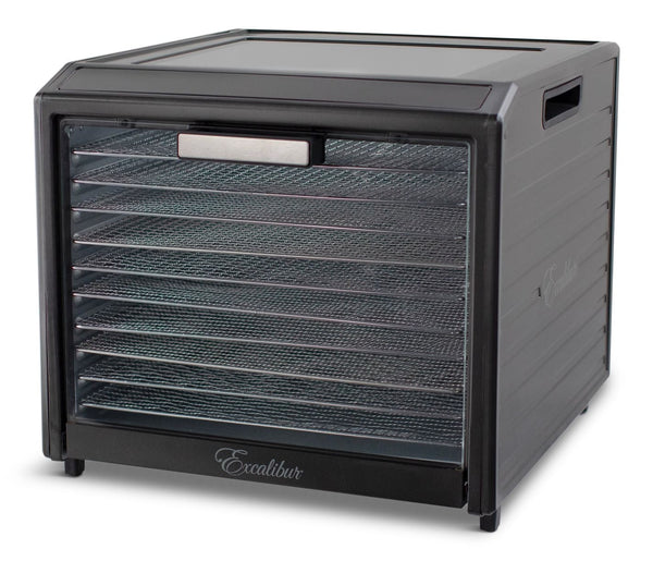 Excalibur Performance Series 10-Tray Food Dehydrator, Steel, 700W, Stainless Steel, Black P4