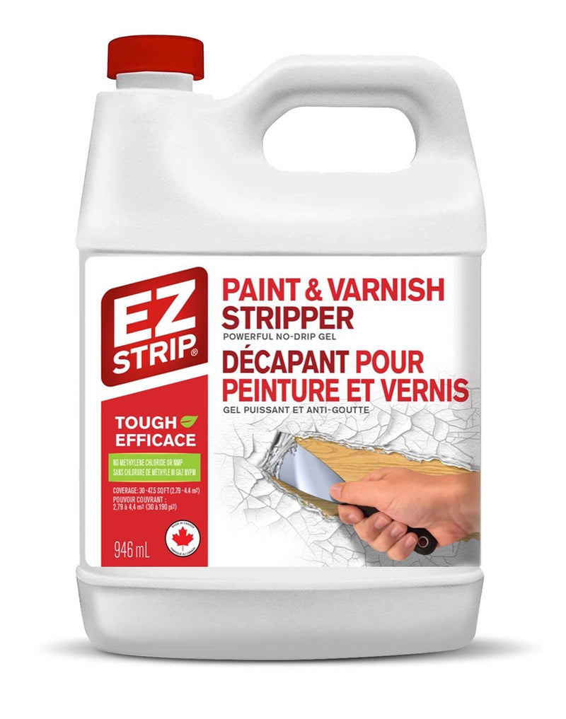 EZ Strip Professional Strength Paint Remover & Varnish Stripper Gel, Low VOC, 946-mL E0
