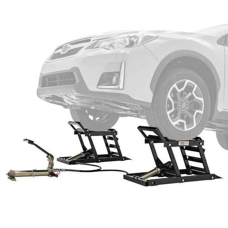 Black Widow Hydraulic Car Lift with Ramp - 3,000 lb. per pair Capacity D3
