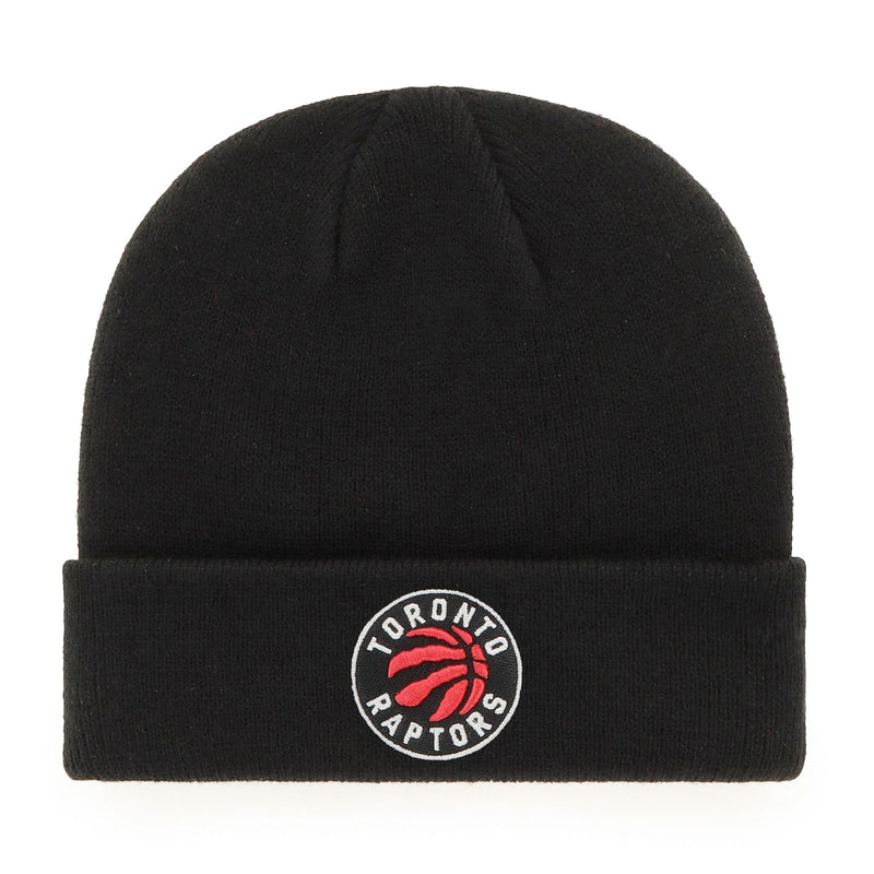 Fan Favorite NBA Toronto Raptors Mass Freeze Knit Cuffed Toque with Embroidered Logo, Black O3