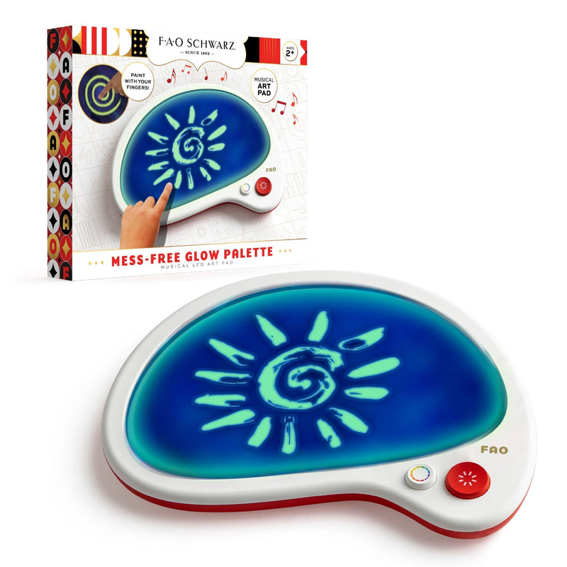 FAO Schwarz Drawing Glow Palette Mess Free, Assorted A3