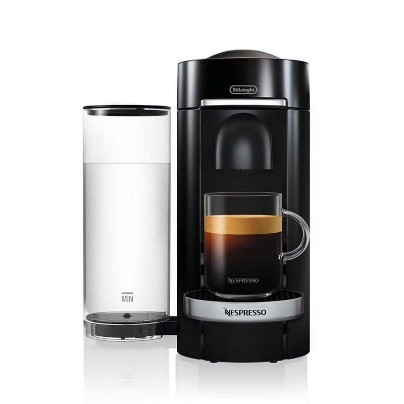 Nespresso New Vertuo Plus Deluxe Coffee and Espresso Machine by De'Longhi, Black, Single-Serve Brewers Q7