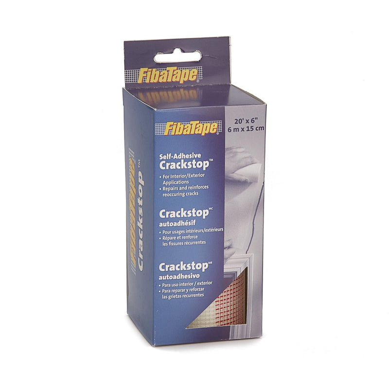 FibaTape CrackStop Self-Adhesive Fiberglass Mesh Tape For Drywall Repair, 6-in x 20-ft K6