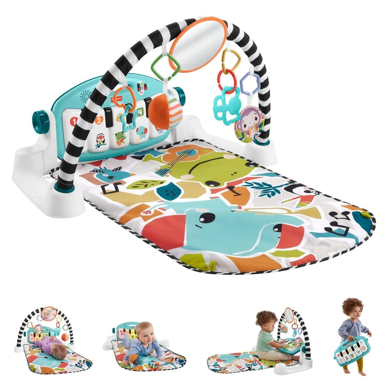 Fisher-Price Glow & Grow Kick & Play Piano Activity Gym, Ages 0+ V9