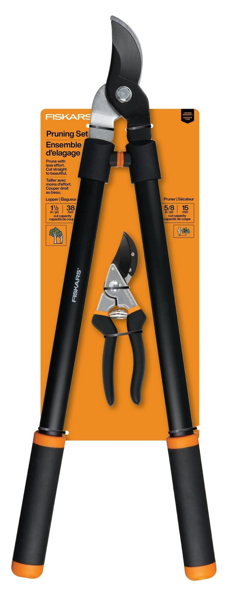 Fiskars Bypass Lopper/Pruner Set A8