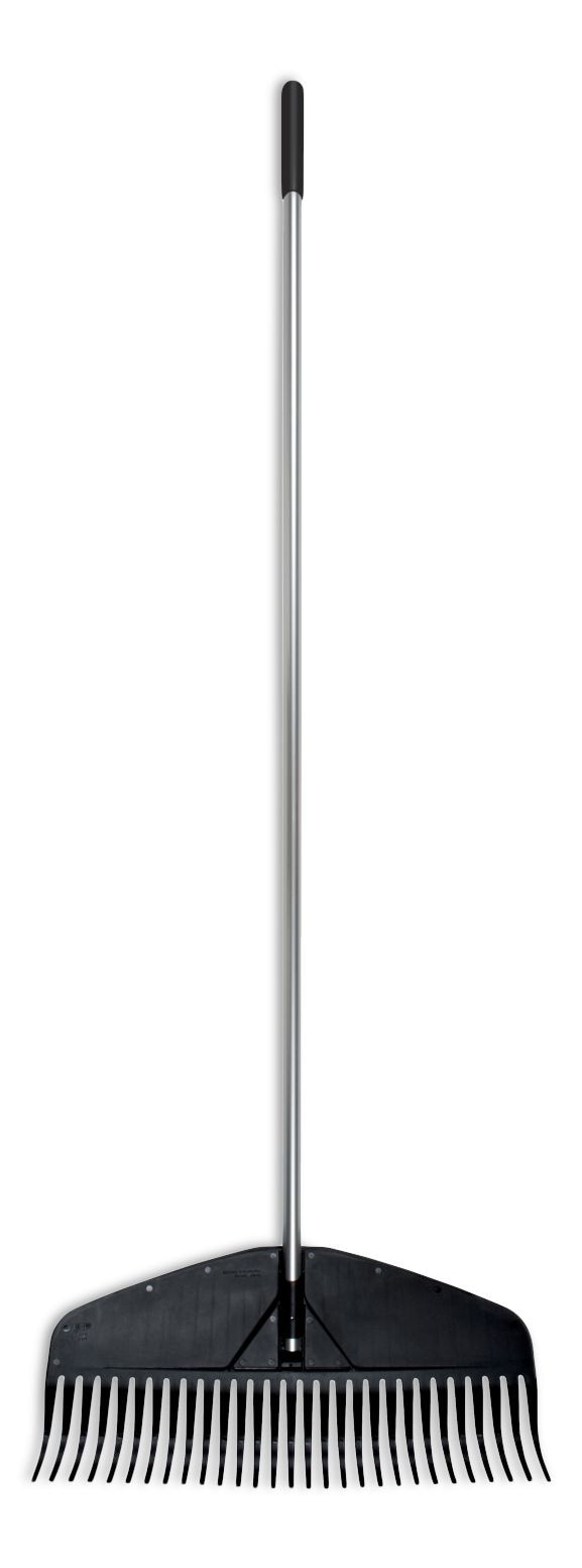 Fiskars Heavy-Duty Resin Tines Aluminum Leaf Rake, 24-in U0