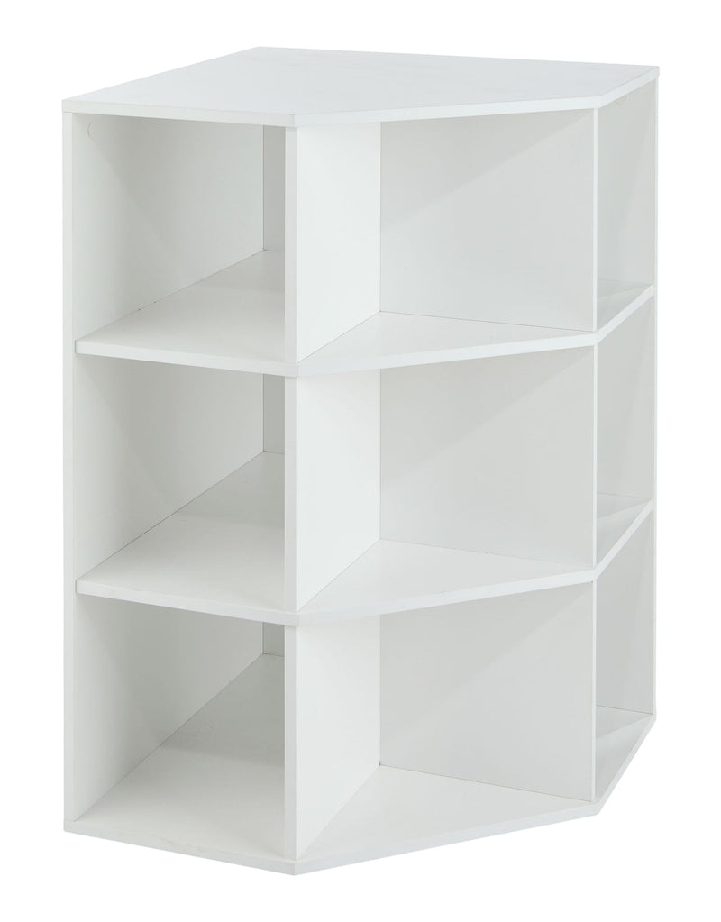For Living 9-Cube Corner Unit Open Shelf Organizer, White O9