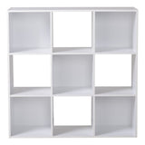 For Living 9-Cube Storage Organizer, Bookcase/Bookshelf, White