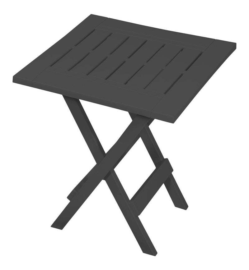 For Living Adirondack Side Table, Charcoal Grey H2