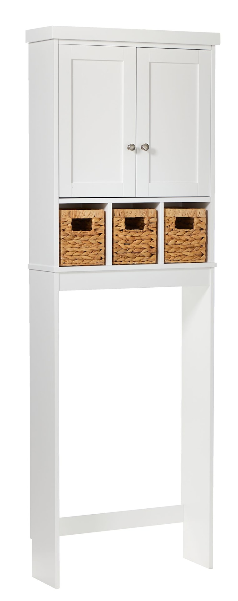 For Living Basket Bathroom Space Saver, White Y7