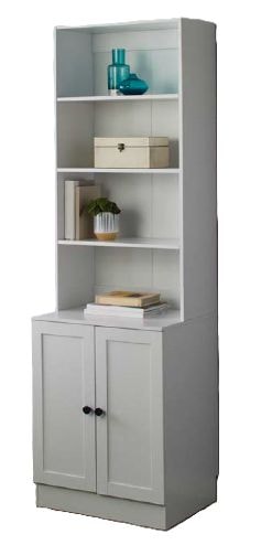 For Living Bookcase Cabinet, White W9