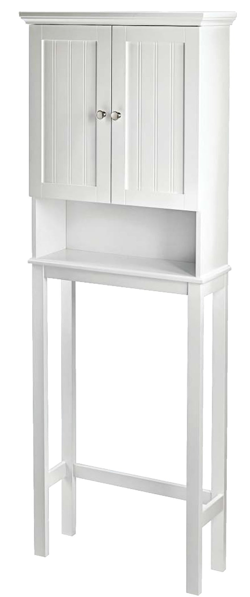 For Living Brookfield 2-Door Over-The-Toilet Spacesaver Bathroom Storage Cabinet, White E7