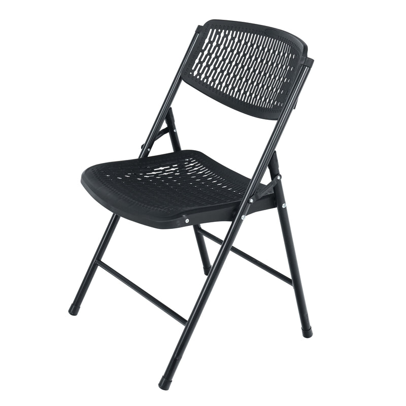 For Living Fabric Flex Chair, Compact & Portable, Black E0