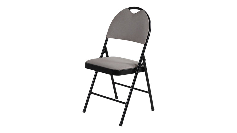 For Living Fabric Folding/Compact Chair, Beige Fabric & Black Frame G1
