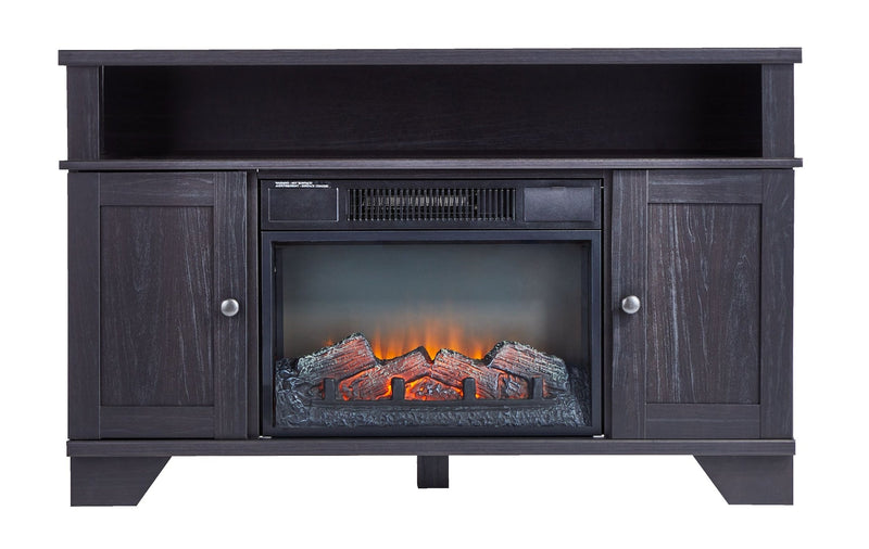For Living Hamilton Electric Fireplace TV Stand, 44.5-in, 1500W, Brown Cappucino L5