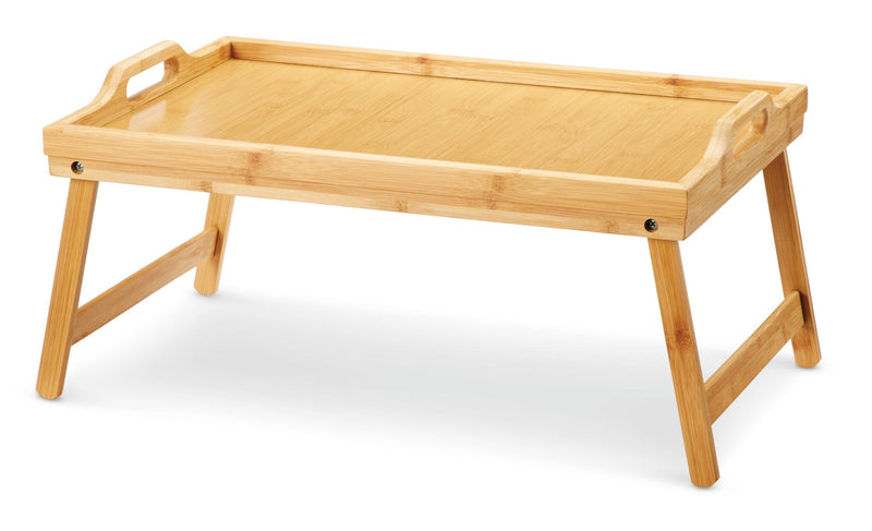 FOR LIVING Portable Bamboo Wood Folding TV/Laptop/Bed Tray T6