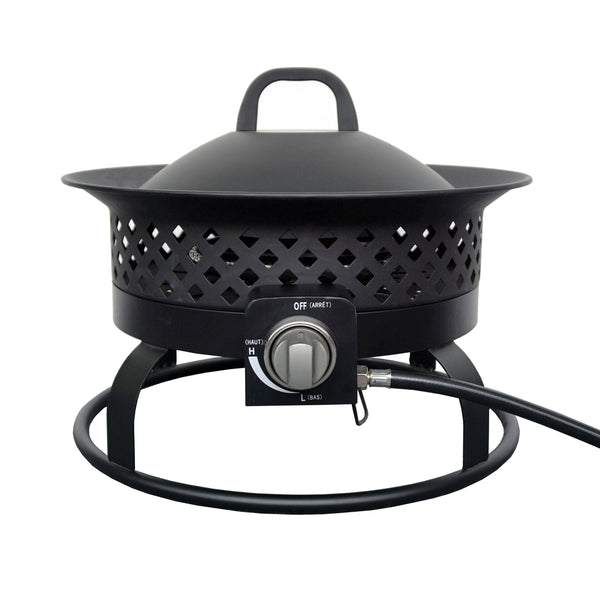 For Living Portable Propane Gas Outdoor Fire Bowl/Fire Pit, 54,000 BTU Z0