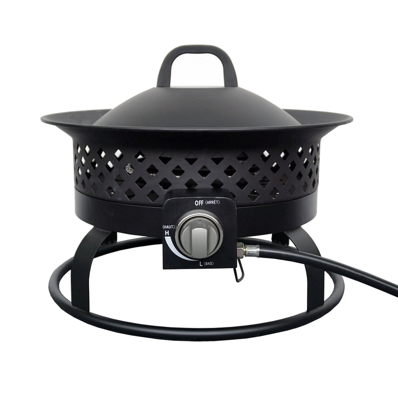 For Living Portable Propane Gas Outdoor Fire Bowl/Fire Pit, 54,000 BTU Z0
