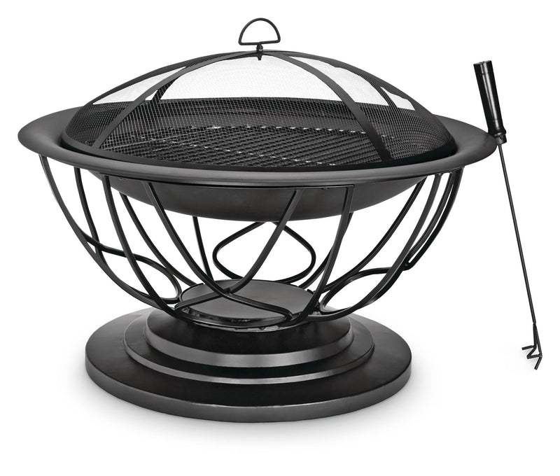 For Living Savona Round Wood-Burning Outdoor Fire Bowl/Fire Pit, 29.5 x 20-in Y0