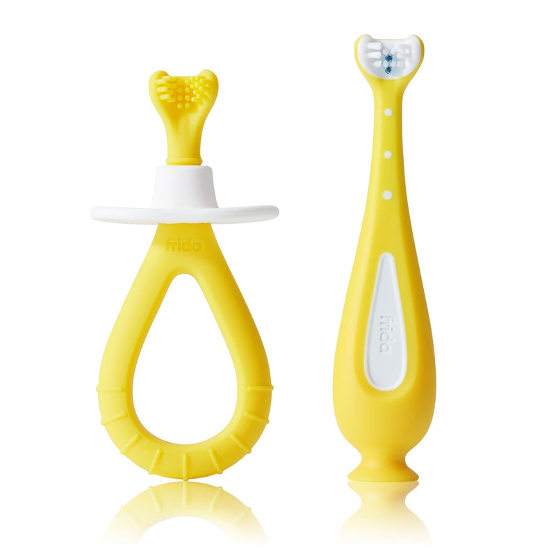 FridaBaby Grow-With-Me Baby Oral Care Training Toothbrush Set Z4