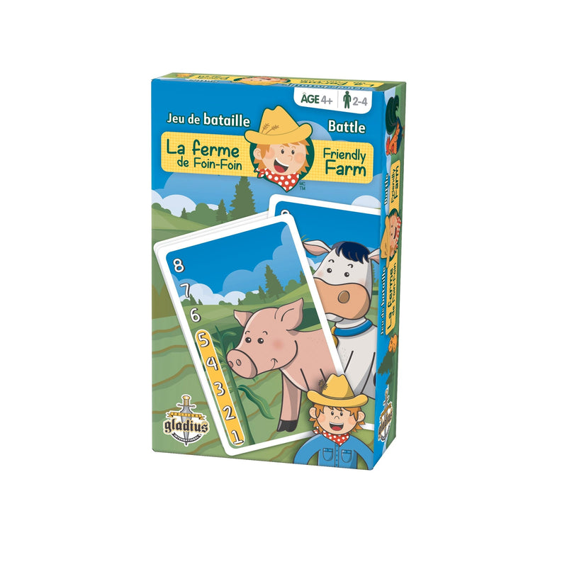 Friendly Farm Battle Family Board Game, Bilingual, Ages 4+ S4