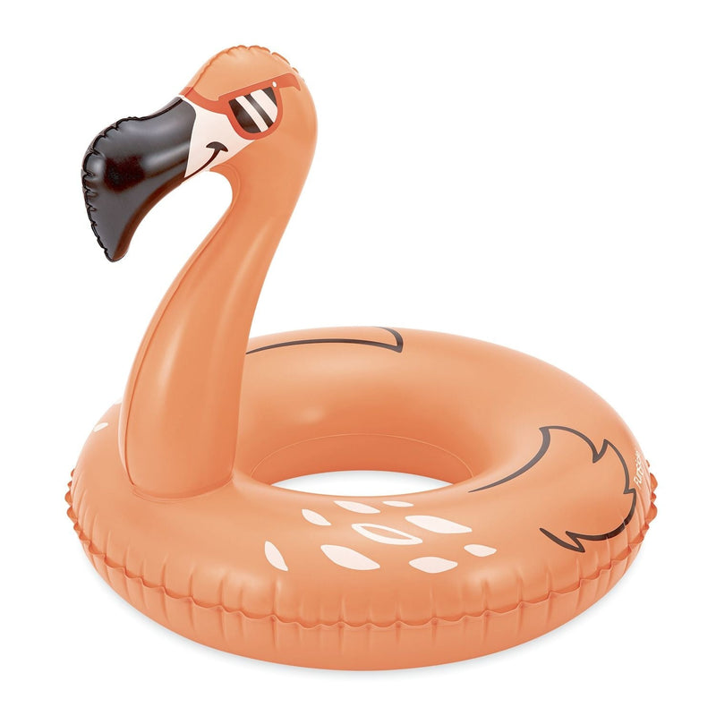 Funsicle Flaming Flamingo Inflatable Pool Swim Ring/Tube, 33-in M4