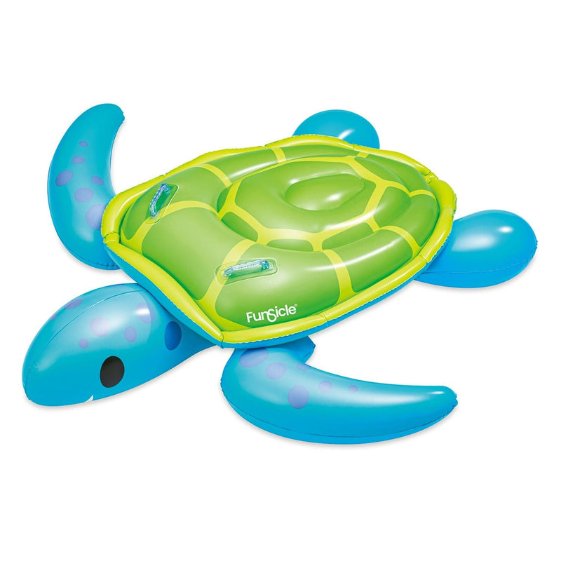 Funsicle Turtle Time Ride-On Pool Float, Ages 3+ D6