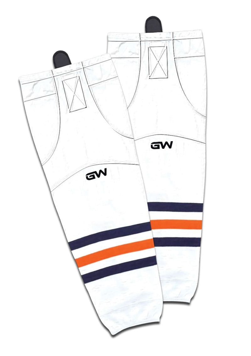 Gamewear 8500 Pro Team Performance Hockey Socks, Edmonton Oilers Away Colours, Assorted Sizes U1