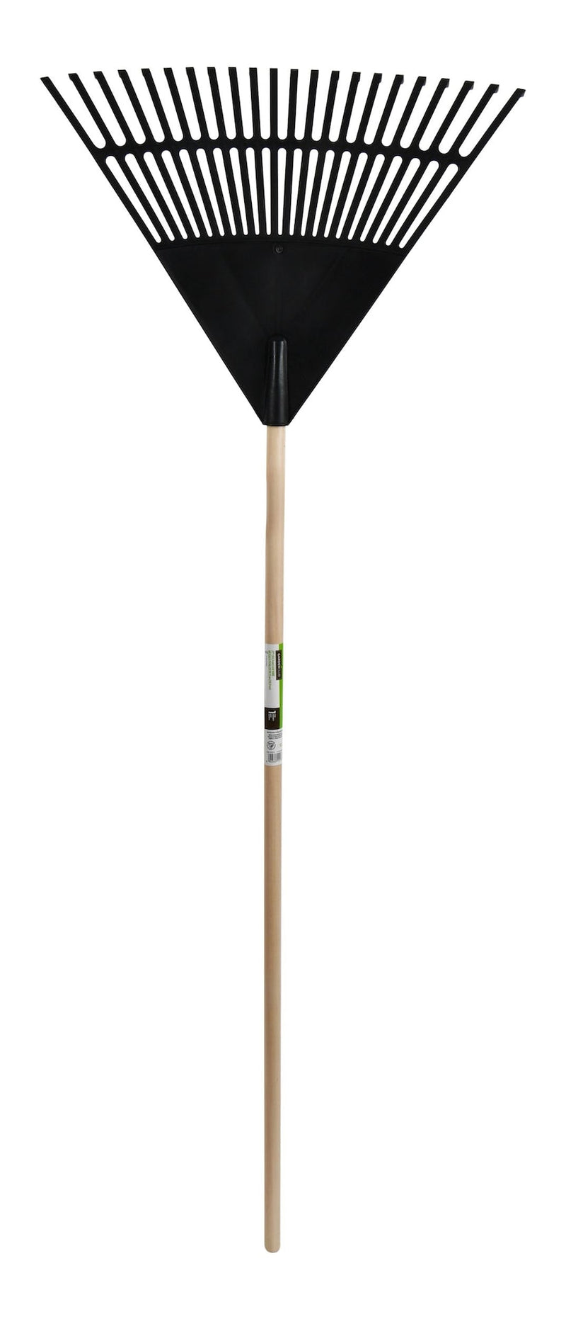 Garden Club 22-in Wide Poly 22-Tine Leaf Rake, 59-in Hardwood Shaft I8