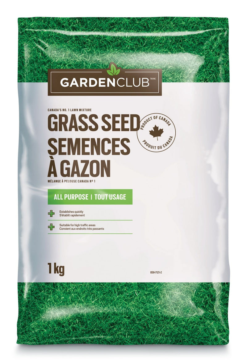 Garden Club All Purpose Grass Seed, 1-kg W7