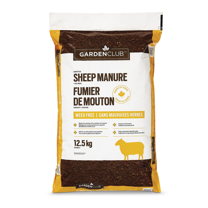 Garden Club Sheep Manure, 12.5-kg D7