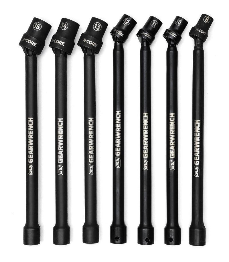 GearWrench 3/8-in Drive Impact Extension Socket Set, 7-pc, 3/8-in, Metric O4